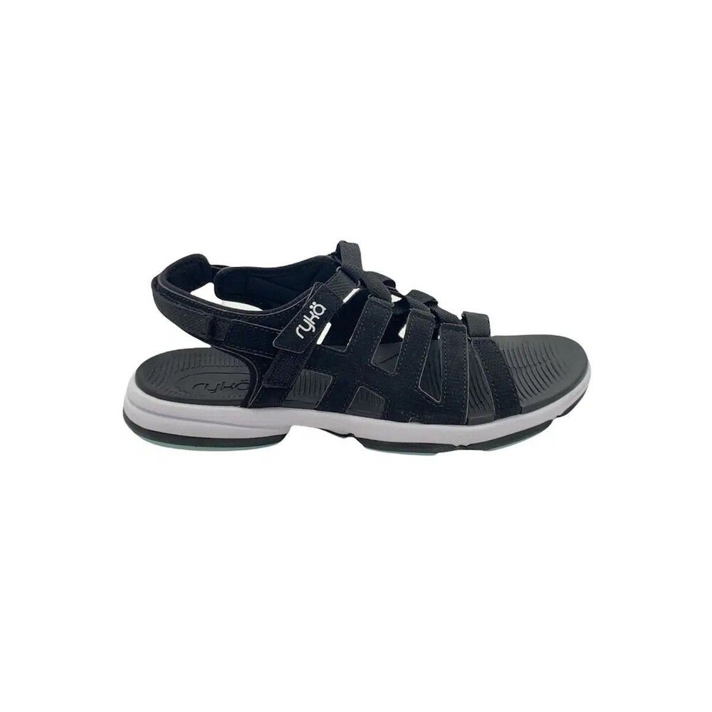 Ryka Devoted Gladiator Sport Sandals Women’s Size 10W Black Comfort Travel Hike